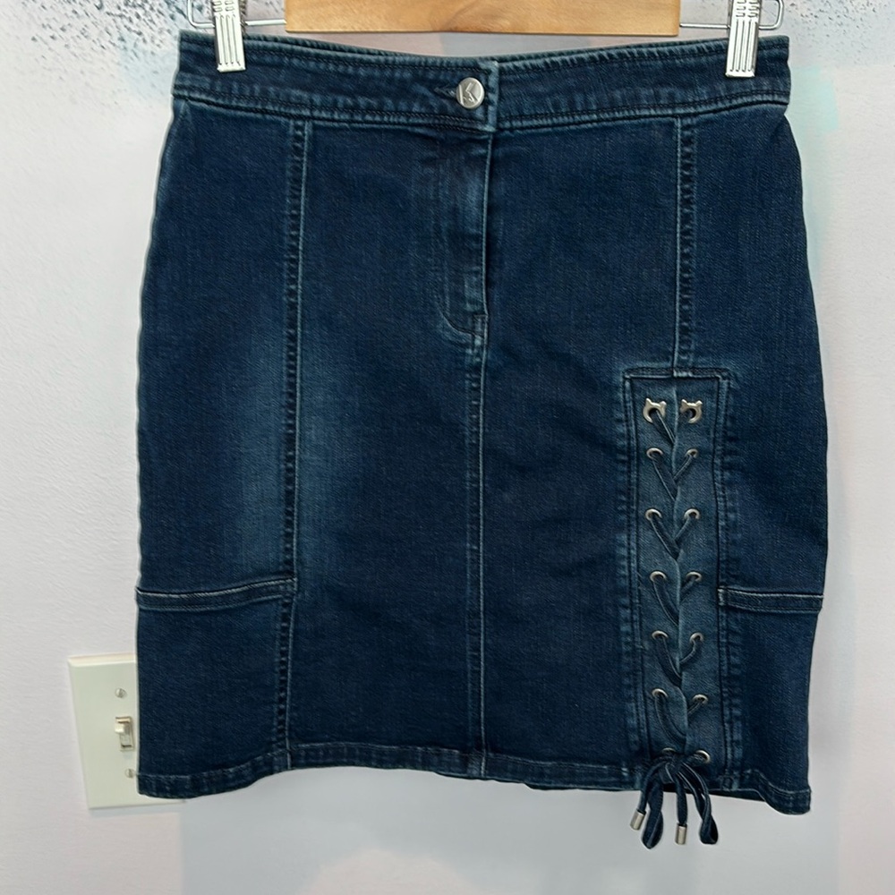 Karl Lagerfeld Paris Jean Miniskirt, Sz. 2